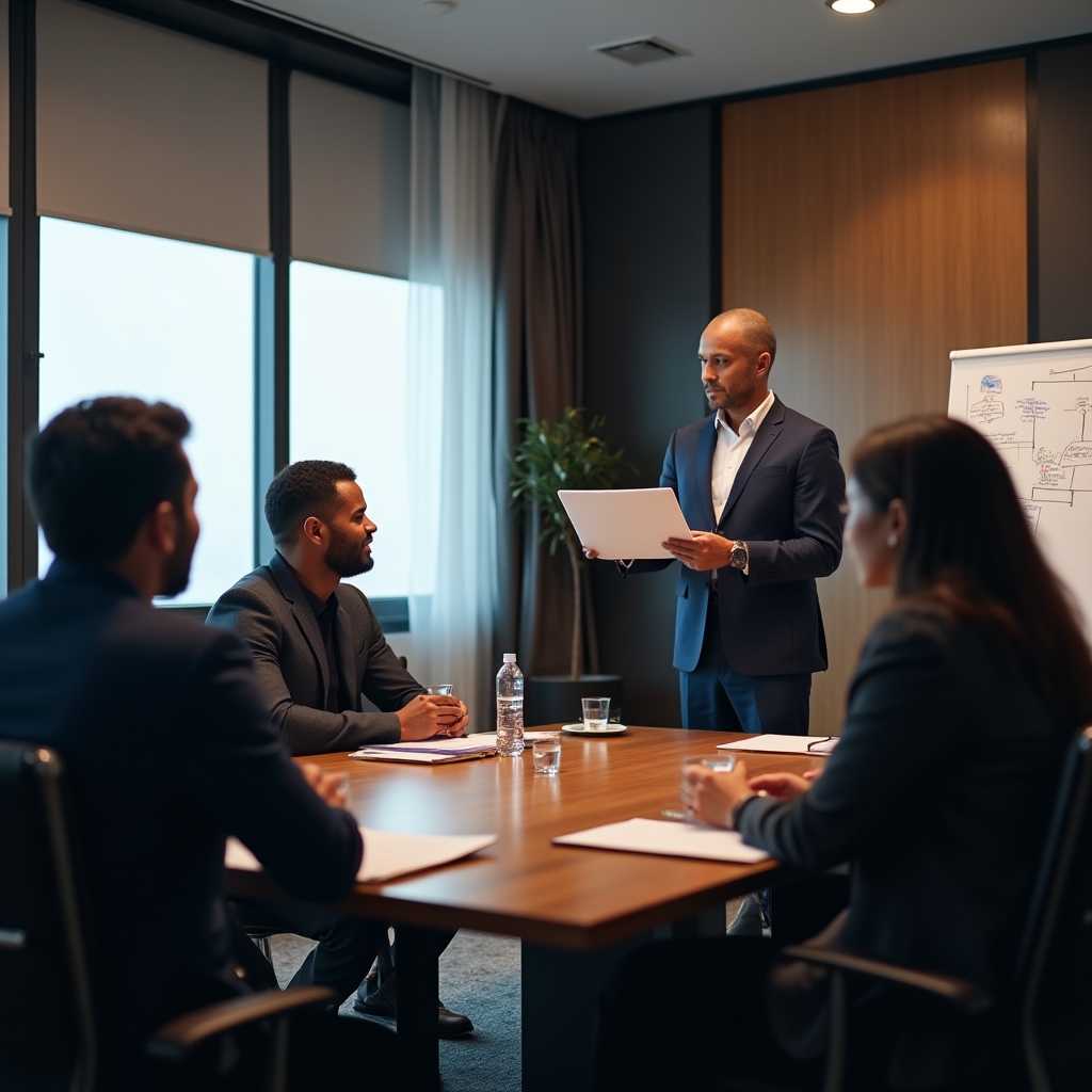 Sales team structured meeting